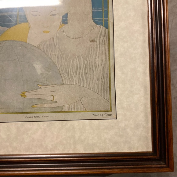 A Vintage Vogue Magazine Cover of Two Women Framed - Picture 9 of 13